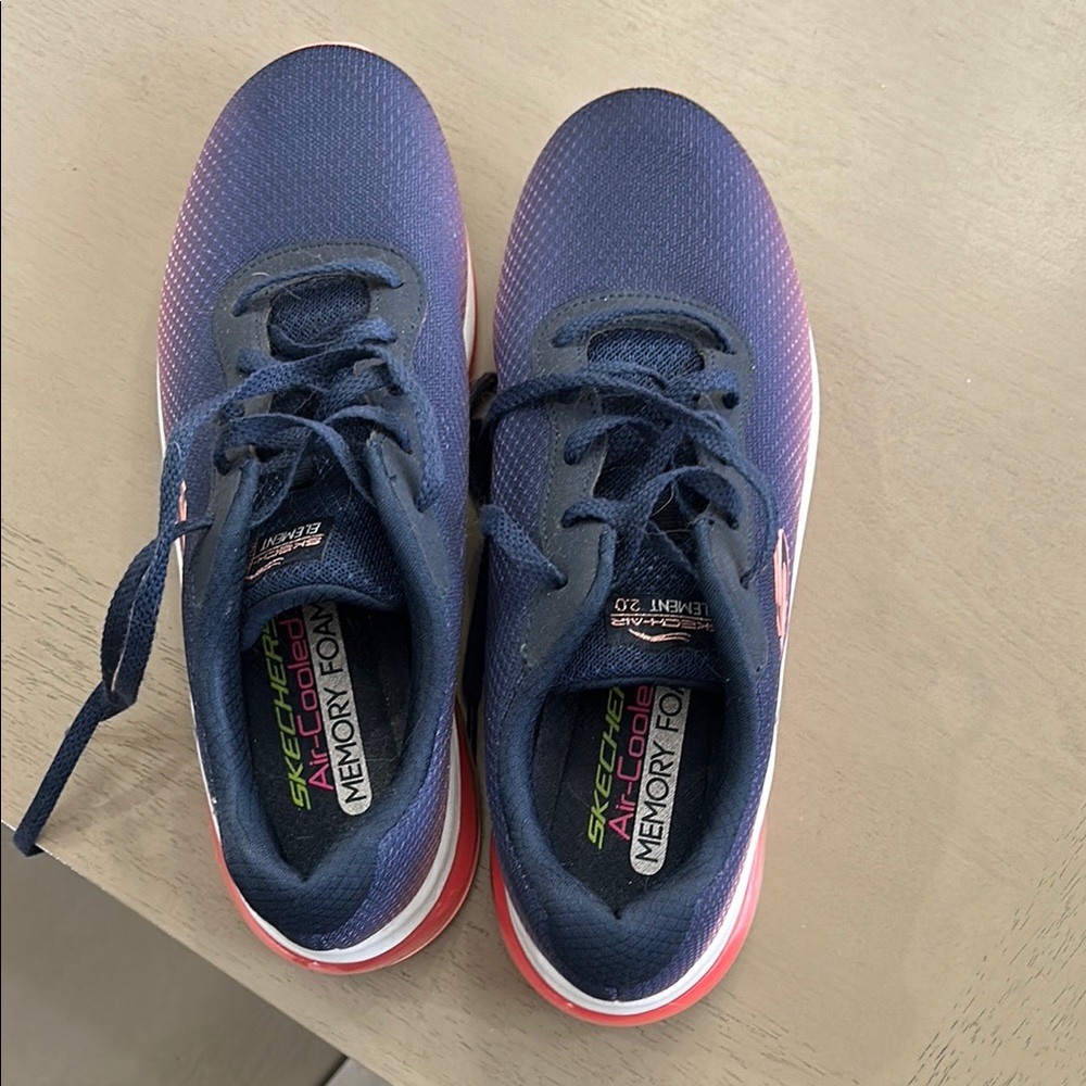 Skechers Kids' Navy and Pink Sneakers